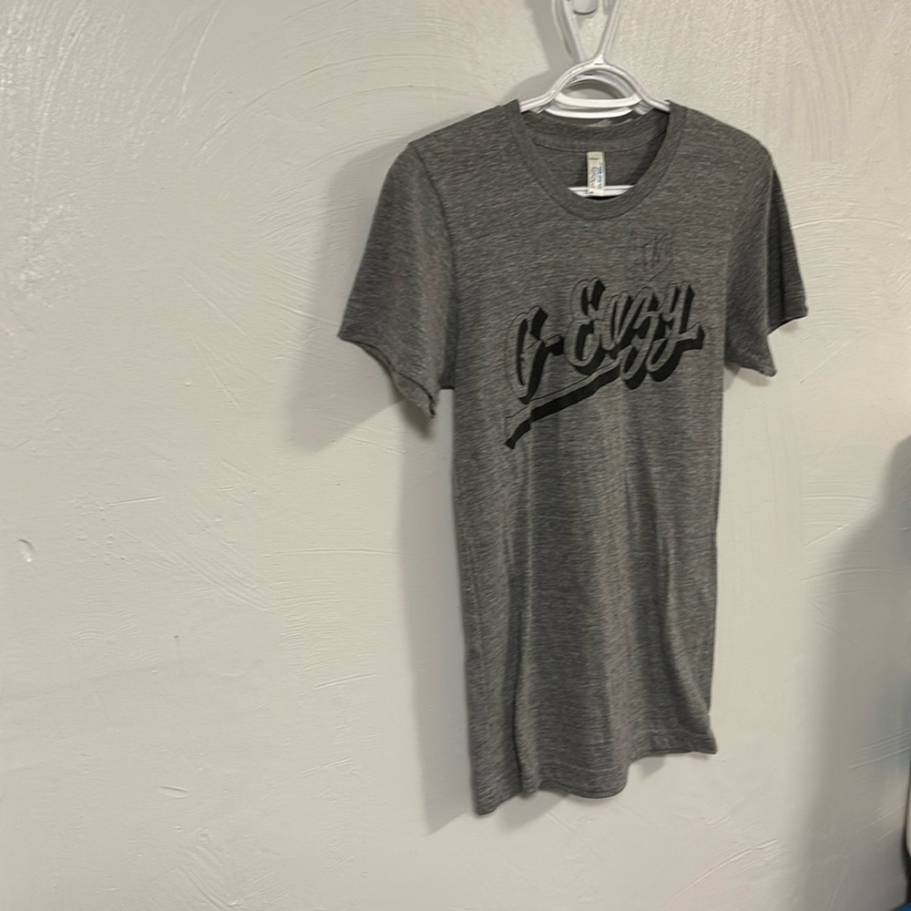 Women’s American apparel signed gray G easy track shirt.